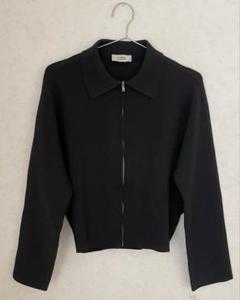 □ 44278☆年 COS コス ノーカラージャケット 36 ブラック