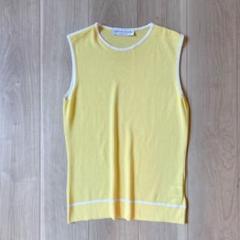 美品＊ファビアナフィリッピ M サマーニット 黄色 コットン