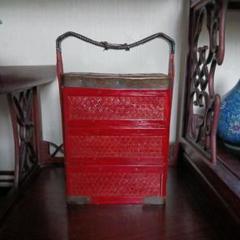 骨董 3段提藍 テーラン 茶道具 竹工芸 骨董 3段提藍 テーラン 茶道具 竹工芸 - メルカリ