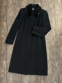極美品✨ブルックスブラザーズ カシミヤ混 チェスターコート チャコールグレー 未使用級 イタリア製 カシミヤ混】ブルックスブラザーズベロア