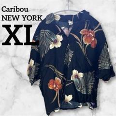 カリブー ニューヨークCaribou NEW YORK半袖シャツ XL 花柄