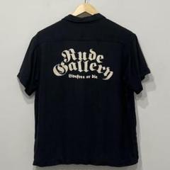 RUDE GALLERYBlack Rebelボーリングシャツ 希少】RUDE GALLERY スカル 刺繍 ボーリング シャツ - メルカリ