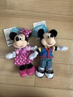 【新品タグ付き】ディズニーランド34周年　トゥーンタウン　ミッキーミニーぬいば トゥーンタウンモチーフ！東京ディズニーランド34周年