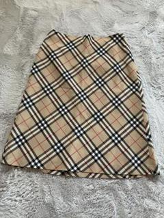 Burberry チェック柄 キャメル　タイトスカート BURBERRY BLUE LABEL チェック柄タイトスカート 38 - メルカリ