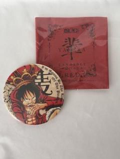 ONE PIECE/輩缶バッジ/RED/ルフィ