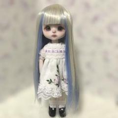 セリアドール キュート大 耐熱ウィッグ ホワイトブロンド×ライトブルー ②