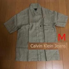 Calvin Klein Jeans リネン　半袖シャツ M