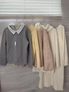 初売りセール！レディース冬服8点　コーデ　まとめ売り レディース服コーデ売りまとめ売り Lサイズ8点 冬春大人ゆるかじ