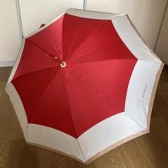 【未使用品】フルラ ロゴ総柄 晴雨兼用 折り畳み傘 レッド 未使用品】フルラ ロゴ総柄 晴雨兼用 折り畳み傘 レッド - 小物