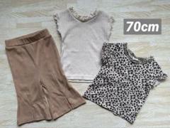 女の子　半袖Tシャツ＆フレアレギンスパンツ　3点セット　まとめ売り
