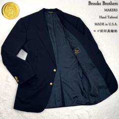極美品✨　希少　ブルックスブラザーズ　紺ブレ　モスグリーン　金ボタン　90S 極美品 90S アメリカ製 ブルックスブラザーズ 紺ブレ 金ボタン