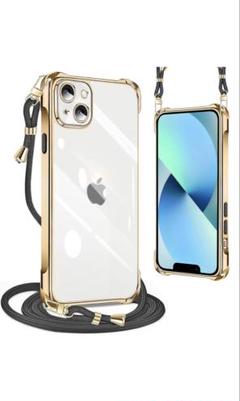 iPhone13 クリアケース ショルダーストラップ付き 即日発送