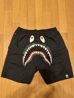 A Bathing Ape★シャークハーフパンツ★Mサイズ A BATHING APE シャークスウェットハーフパンツ メンズ