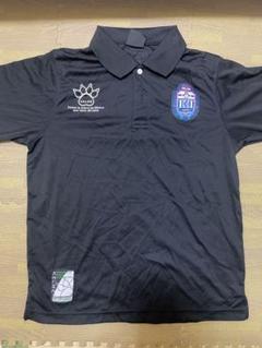 【サッカー ポロシャツ】KELME 刺繍ロゴ入り ブラック Sサイズ