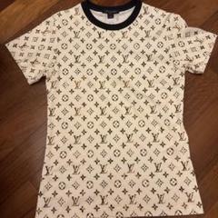 ルイヴィトン 総柄 半袖 カットソー L ブルー系 LOUIS VUITTON T