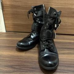 NINE ブラックブーツ M