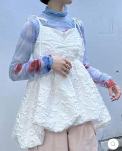 POPPY あさぎーにょ バルーンキャミチュニック ブルーフラワー Balloon cami tunic (blue flower) – POPPY
