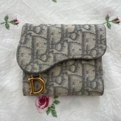 クリスチャンディオール　サドルウォレット　長財布　トロッター　キャンバス　ロゴ Dior ディオール サドル トロッター キャンバス 財布