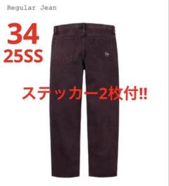 新品❗️Supreme Regular Jean Overdye Red 34