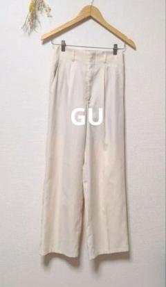 GU ジーユー カラー スラックス パンツ ボトムス 無地 シンプル