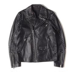 Paul Smith ポールスミス スタッズ レザーダブル ライダースジャケット