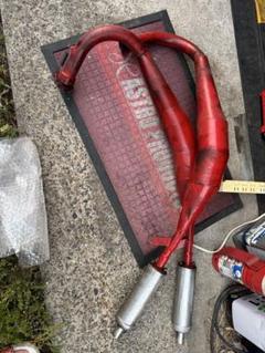 RG250E メーカー不明　クロス管　集合管　集合チャンバー　貴重　当時物 RG250E メーカー不明クロス管集合管集合チャンバー貴重当時物
