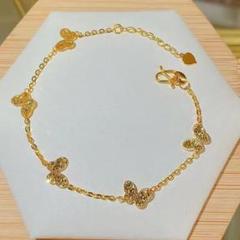 24K 24金 砕氷蝶 ブレスレット 足金999刻印入り - メルカリ