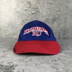 yb256古着　キャップ　ブルー　レッド　90s Y2K