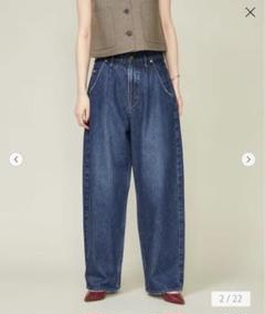 conte別注　un　upper hights タックデニムパンツ 辺見えみり conte upper hights タックデニムパンツ 辺見えみり - メルカリ