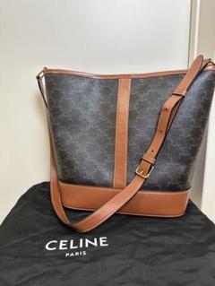 【CELINE】トリオンフキャンバスカーフスキンバケットバッグ バケットバッグ CELINE Triomphe Canvas(セリーヌ トリオンフ