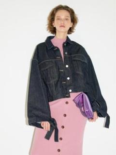 セール⭐︎ FRAY I.D バックリボン デニムジャケット FRAY I.D デニムジャケット gジャン 「upper hights」THE TIBBY