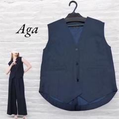 ◇新品、タグ付き◇ Aga アーガ オールインワン ネイビー