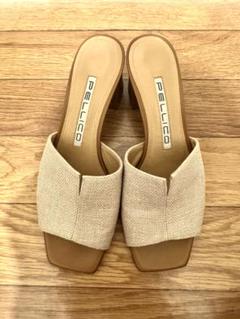 ✨大政絢さん着用✨ 美品 PELLICO リネン サンダル 定価¥48,000 ✨大政絢さん着用✨ 美品 PELLICO リネン サンダル 定価¥48,000