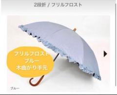 2段折り フリルフロスト ブルー 木ストレート サンバリア サンバリア100のサムネイル
