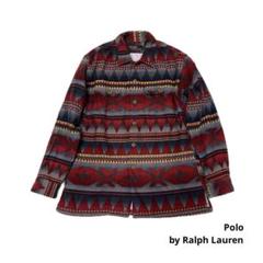 デッド90sオールド ラルフローレン レア ネイティブ ワークシャツ ビンテージ 古着 90s Ralph Lauren 「BIG SHIRT」 緑×黒 ブロック チェック