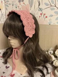 ヘッドドレス　カチューシャ　ヘアバンド　バブーシュカ　ハンドメイド