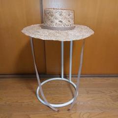 美品】La Maison de Lyllis 広つば 麦わら帽子 リボン付き
