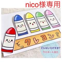 どんないろがすき クレヨン ペープサート ラミネート シアター