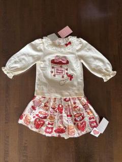 Shirley Templeシャーリーテンプルフリル付きトップスとスカートセット