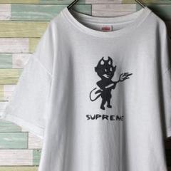 【人気XLサイズ】Supreme デビル Tシャツ 白 古着