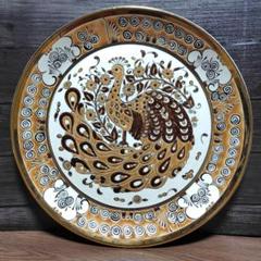 ギリシャ ロードス島 孔雀 飾り皿 絵皿
