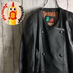 【ヴィンテージ】古着 レディース 90s レザージャケット 黒 羊革 おつとめ品