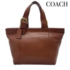 COACH オールドコーチ ヴィンテージ レザー トートバッグ レディース 茶