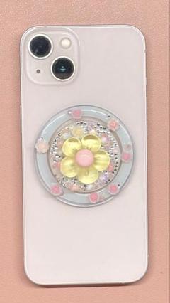 【7月限定お試し価格】ハンドメイドスマホグリップ MagSafe対応ケース専用