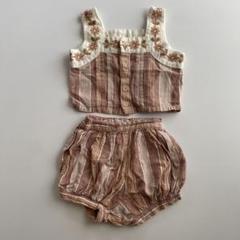 apolina erma shorts set peony 2-3Yセットアップ apolina erma shorts set peony 2-3Yセットアップ