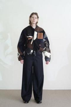 【未使用】 SUNSEA N.M Thickened w ウールスラックス UNEVEN BLOG