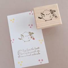 消しゴムはんこ　シマエナガちゃんと苺はんこ　春のサムネイル