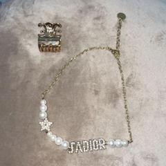 DIORネックレス　CELINEヘアクリップセット