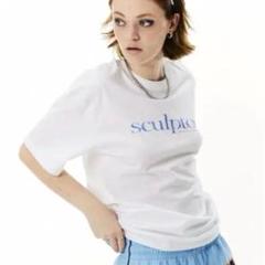 SCULPTOR 半袖Tシャツ ホワイト SCULPTOR 「SCULPTOR」 半袖Tシャツ MEDIUM オフホワイト