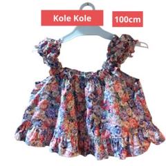 【お値下げ】海外/KoleKole HAWAII 100cm花柄フリルチュニック
